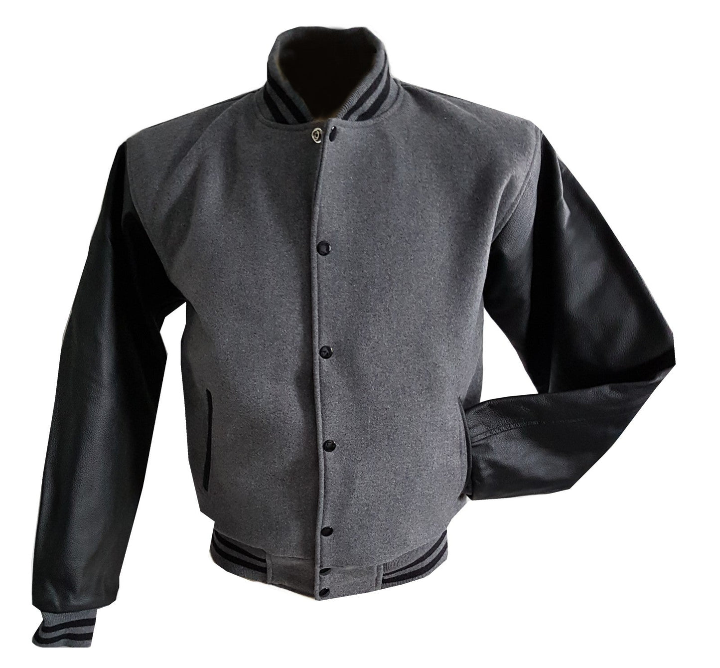 Windhound Collegejacke Retro 90er 80er mit Lederärmeln - Balldiri & Windhound