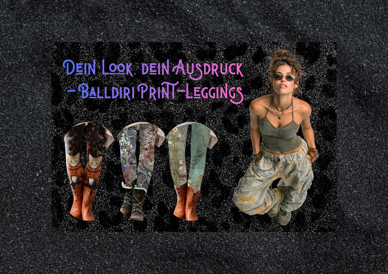 Print Leggins mit Muster