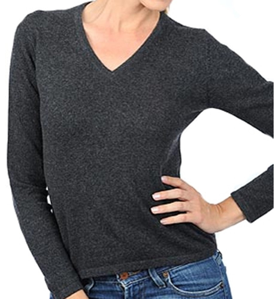 Balldiri 100% Kaschmir Damen Langarm Pullover V-Ausschnitt 2-fädig Teil1/2 - Balldiri & Windhound