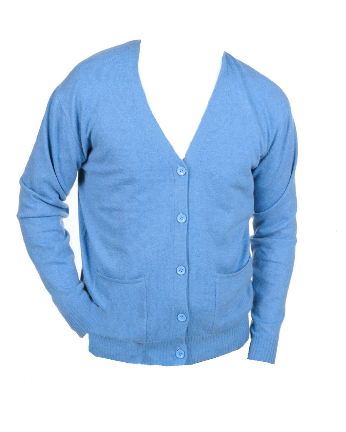 Balldiri 100% Kaschmir Herren Langarm V-Strickjacke 2-fädig - Balldiri & Windhound