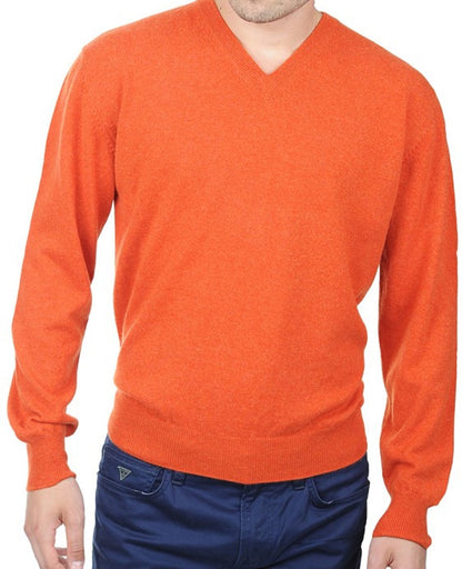 Balldiri 100% Kaschmir Herren Langarm Pullover V-Ausschnitt 2-fädig - Balldiri & Windhound