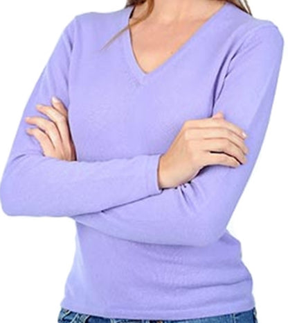 Balldiri 100% Kaschmir Damen Langarm Pullover V-Ausschnitt 2-fädig Teil1/2 - Balldiri & Windhound