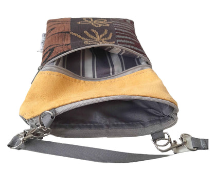 Balldiri UNIKAT Crossbody Bag aus Stoff, Handytasche