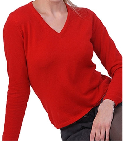 Balldiri 100% Kaschmir Damen Langarm Pullover V-Ausschnitt 2-fädig Teil1/2 - Balldiri & Windhound