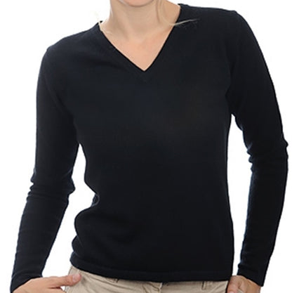 Balldiri 100% Kaschmir Damen Langarm Pullover V-Ausschnitt 2-fädig Teil1/2 - Balldiri & Windhound