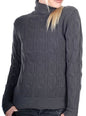 Balldiri 100% Kaschmir Damen Pullover Langarm Rollkragen Zopfmuster 12-fädig - Balldiri & Windhound