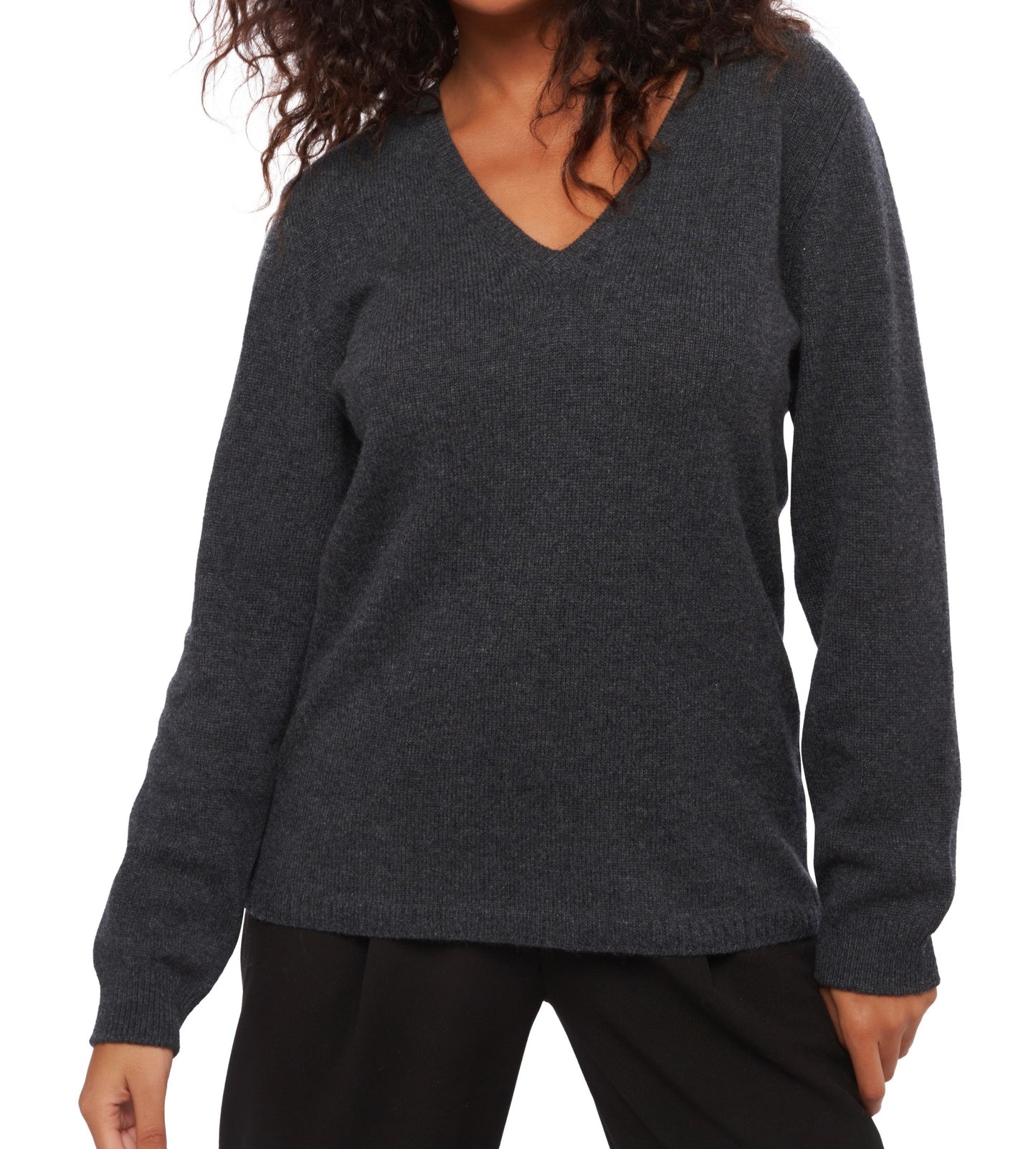 Balldiri 100% Kaschmir Damen langarm Pullover V-Ausschnitt 4-fädig - Balldiri & Windhound
