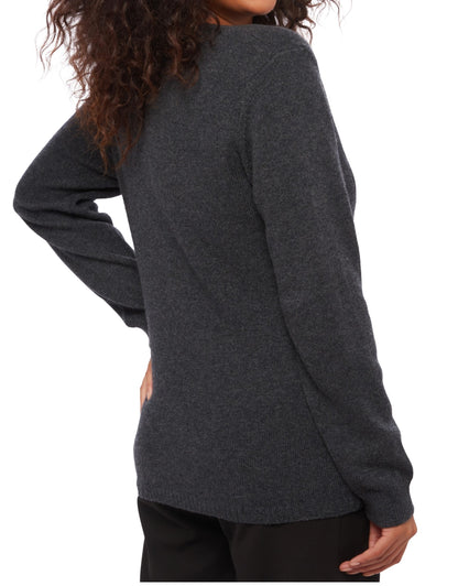 Balldiri 100% Kaschmir Damen langarm Pullover V-Ausschnitt 4-fädig - Balldiri & Windhound