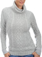 Balldiri 100% Kaschmir Damen  Pullover Rollkragen Zopfmuster 10-fädig - Balldiri & Windhound