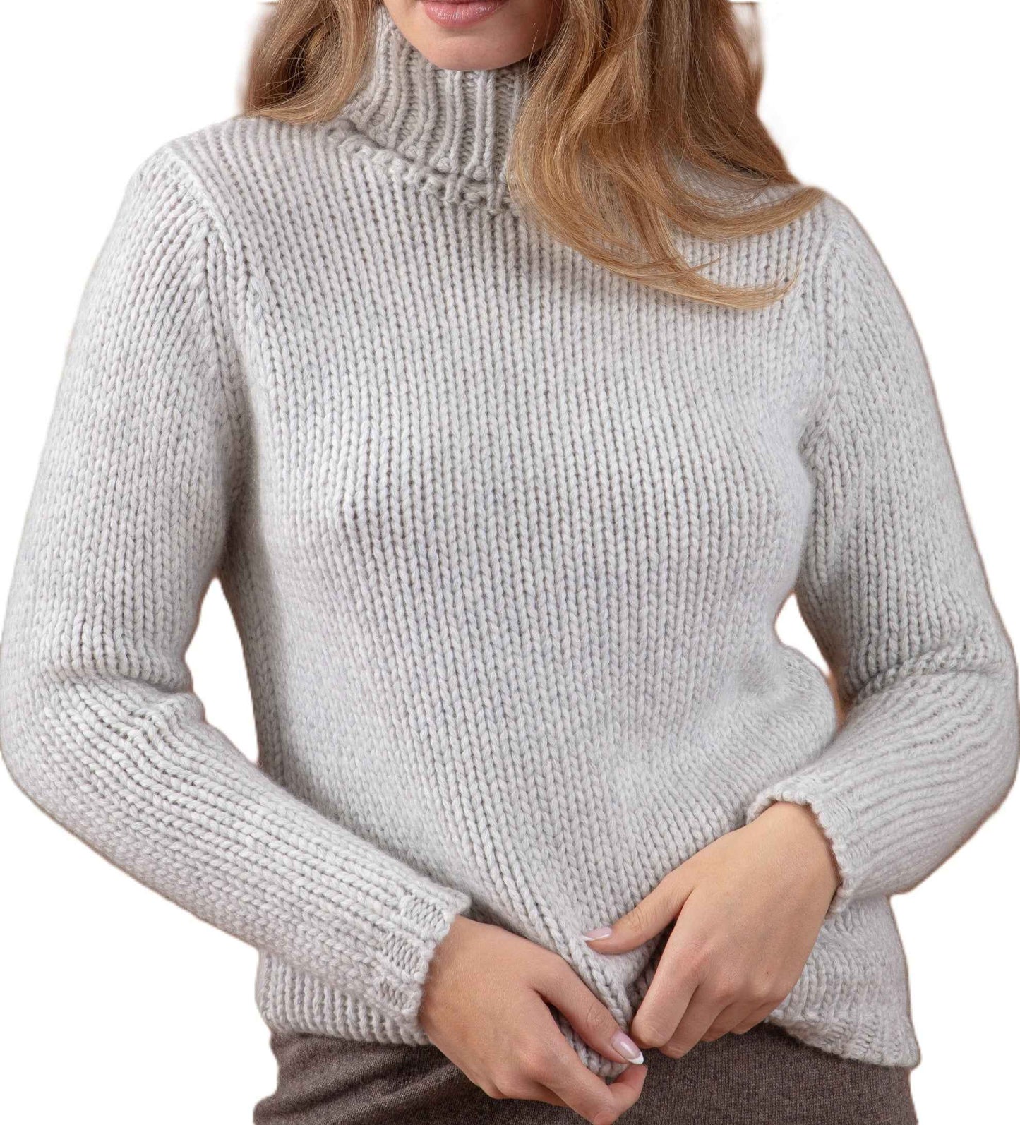 Balldiri 100% Kaschmir Damen Pullover Rollkragen 28-fädig