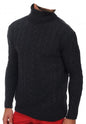 Balldiri 100% Kaschmir Herren Langarm Rollkragen Zopf Pullover 10-fädig - Balldiri & Windhound