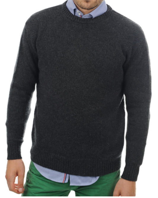 Balldiri 100% Kaschmir Herren Langarm Pullover Rundhalsausschnitt 8-fädig - Balldiri & Windhound