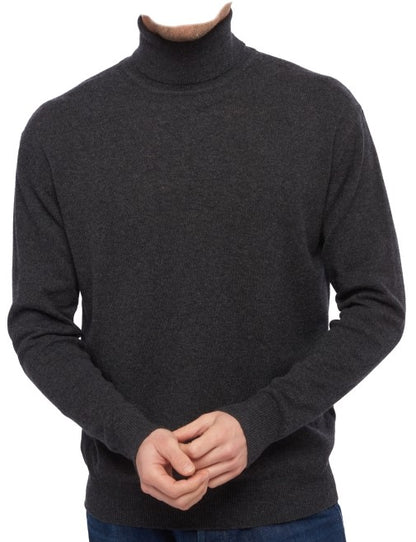 Balldiri 100% Kaschmir Herren Langarm Rollkragen Pullover 2-fädig - Balldiri & Windhound