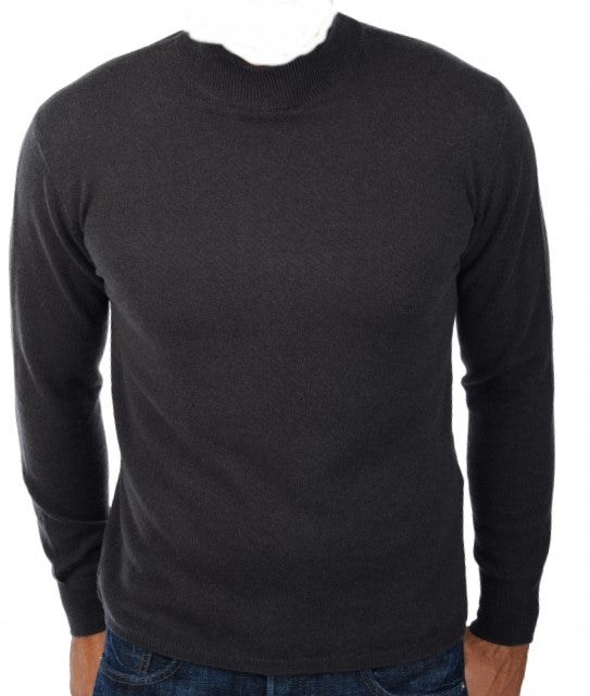 Balldiri 100% Kaschmir Herren Langarm Pullover Stehkragen 2-fädig - Balldiri & Windhound