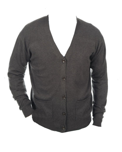 Balldiri 100% Kaschmir Herren Langarm V-Strickjacke 2-fädig - Balldiri & Windhound