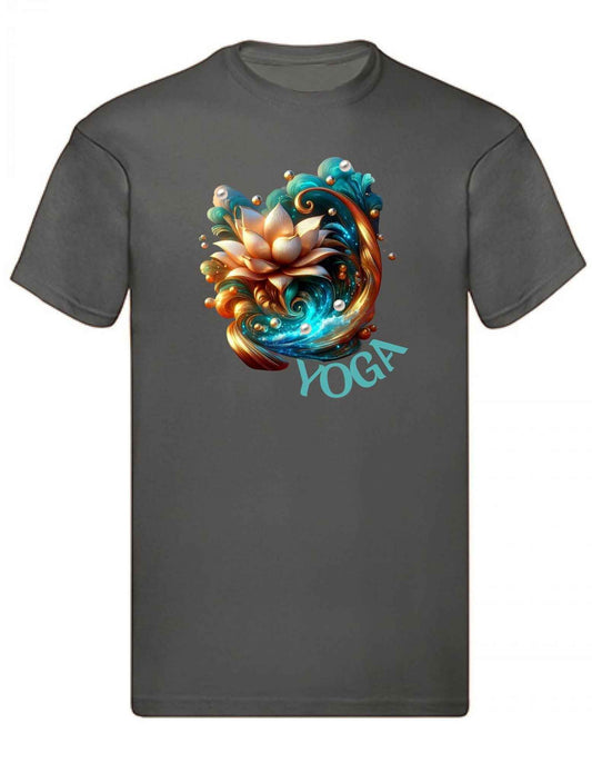 Balldiri T-Shirt Herren Yoga Lotusblume Wellness S bis 5XL