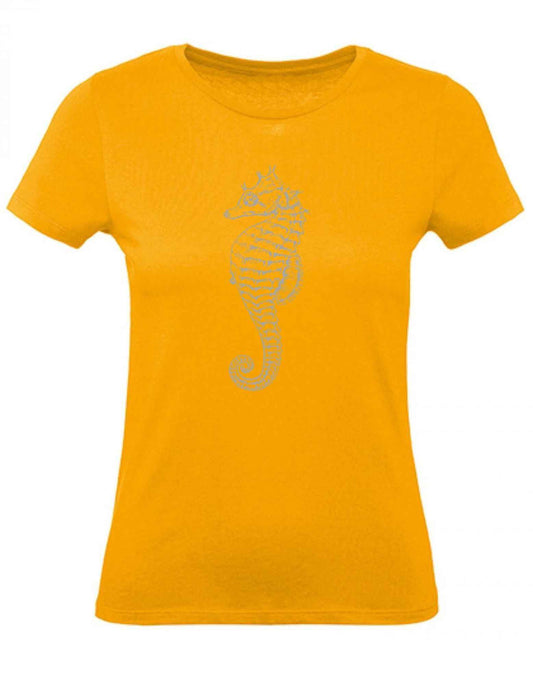 Balldiri T-Shirt Damen graues Seepferdchen XS bis 2XL