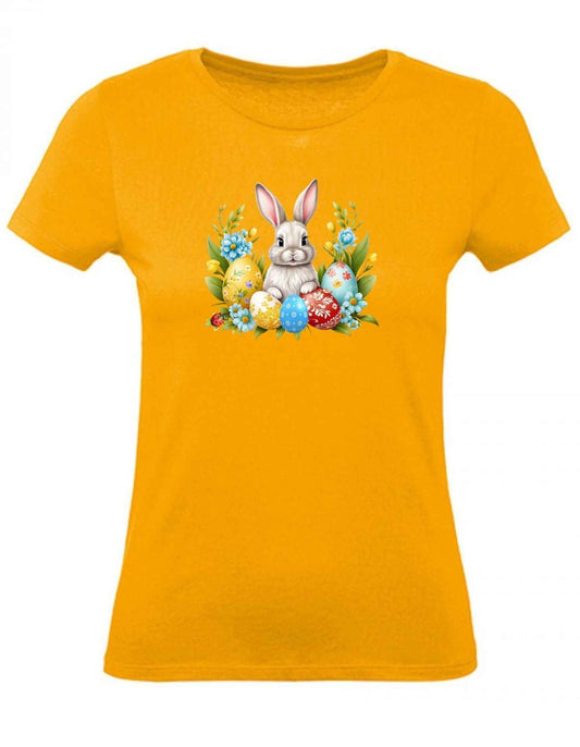 Balldiri T-Shirt Damen Ostern Nest mit Hase XS bis 2XL
