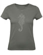 Balldiri T-Shirt Damen graues Seepferdchen XS bis 2XL