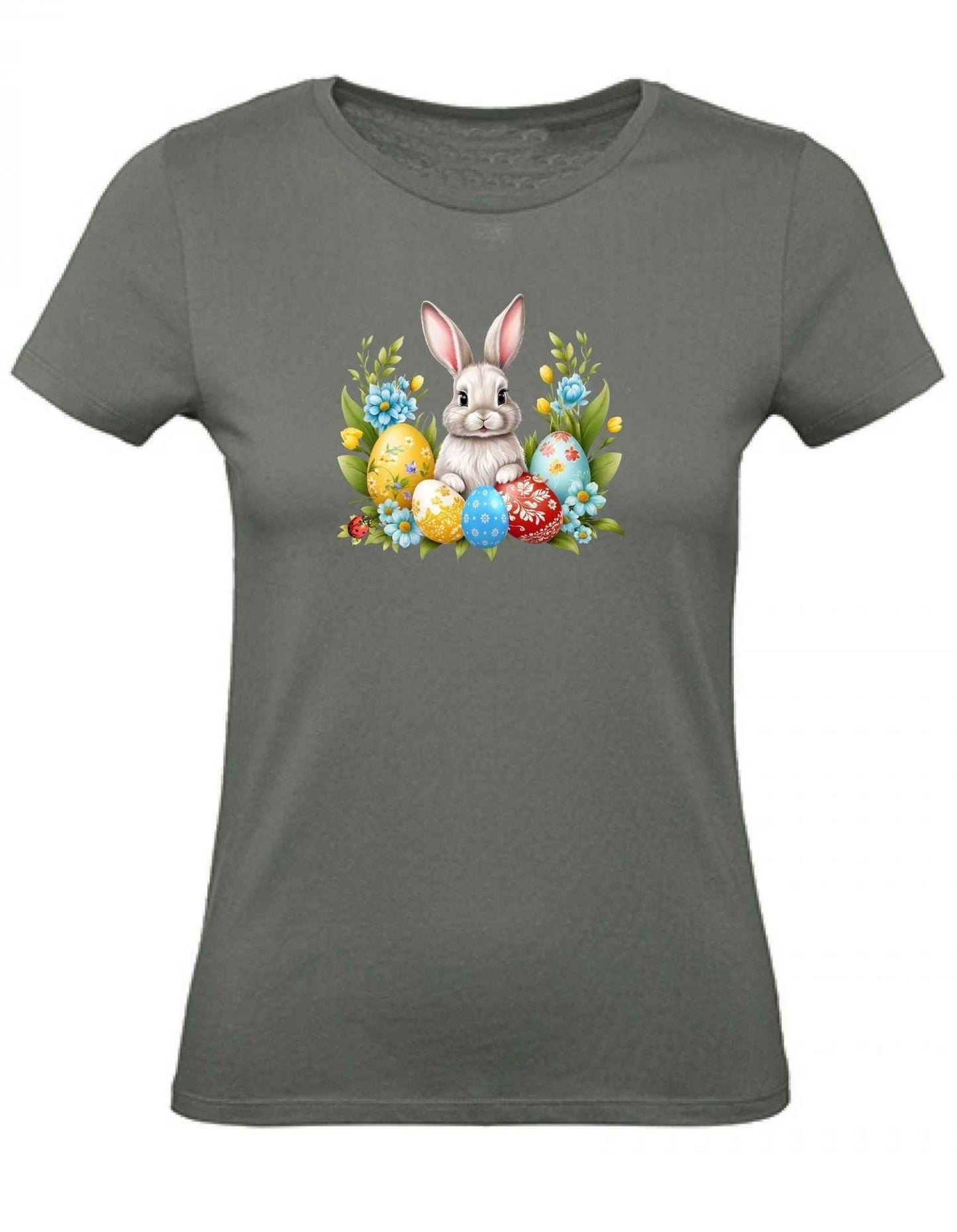 Balldiri T-Shirt Damen Ostern Nest mit Hase XS bis 2XL
