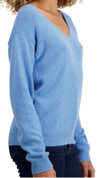 Balldiri 100% Kaschmir Damen Pullover V-Ausschnitt 4-fädig - Balldiri & Windhound