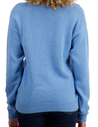 Balldiri 100% Kaschmir Damen Pullover V-Ausschnitt 4-fädig - Balldiri & Windhound