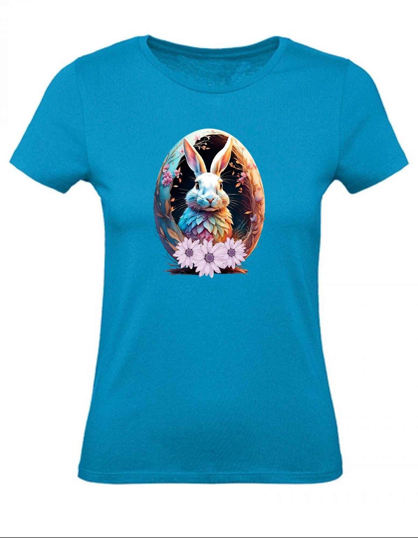 Balldiri T-Shirt Damen Osterei mit Hase XS bis 2XL