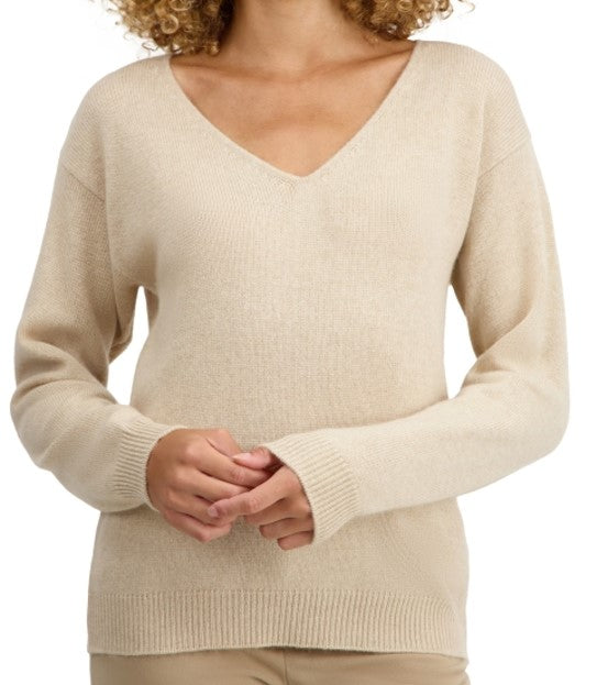 Balldiri 100% Kaschmir Damen Pullover V-Ausschnitt 4-fädig - Balldiri & Windhound