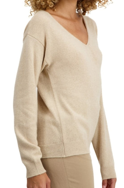 Balldiri 100% Kaschmir Damen Pullover V-Ausschnitt 4-fädig - Balldiri & Windhound