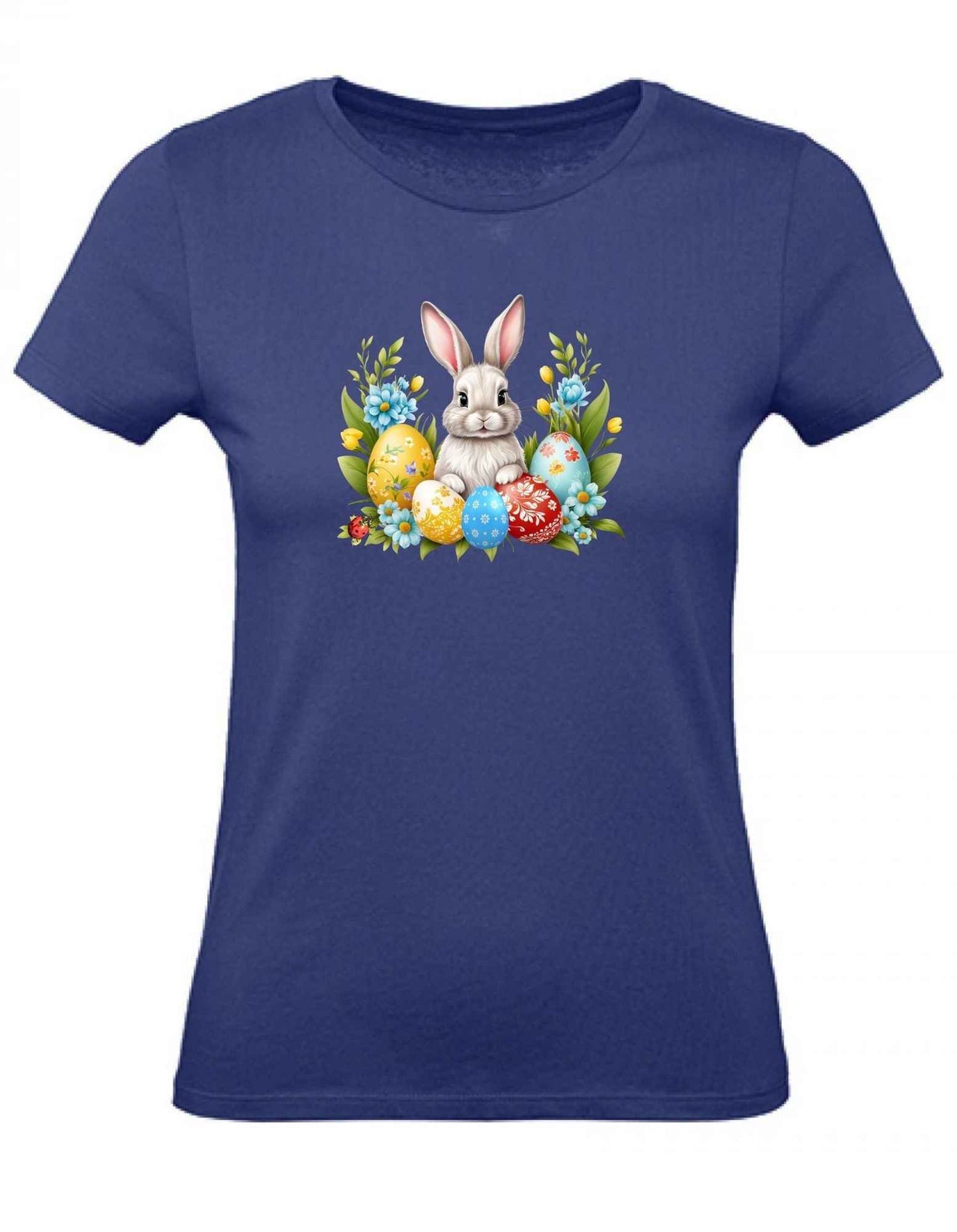 Balldiri T-Shirt Damen Ostern Nest mit Hase XS bis 2XL