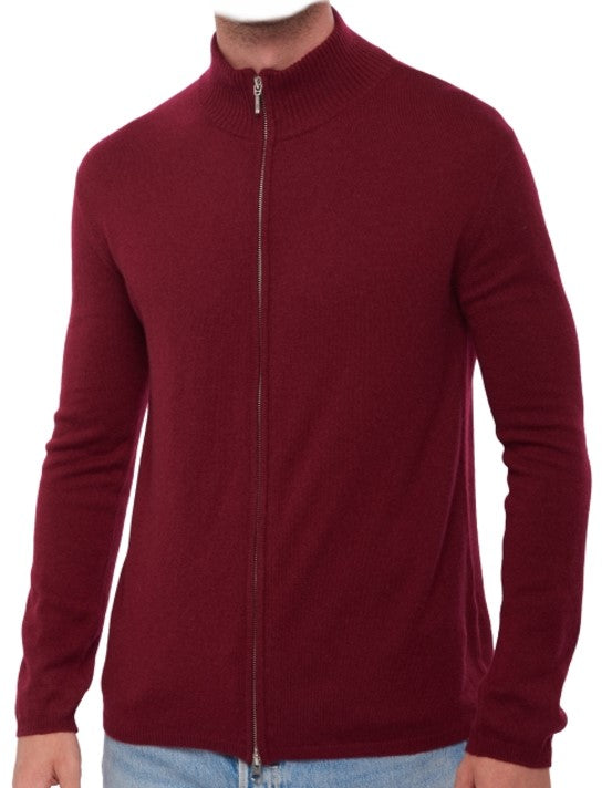 Balldiri 100% Kaschmir Herren Langarm Strickjacke 2-fädig - Balldiri & Windhound