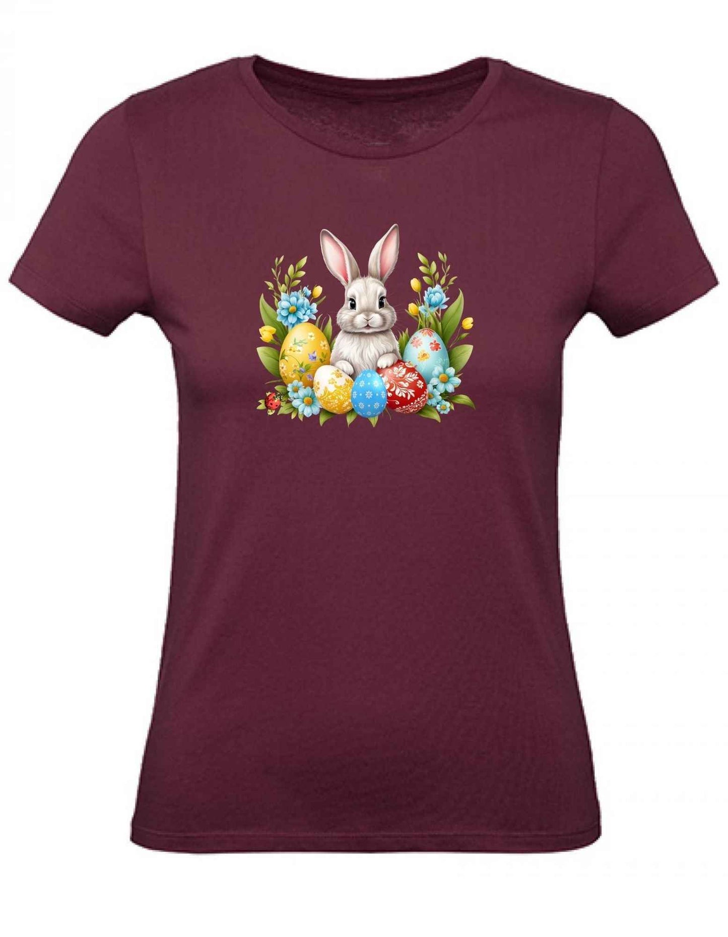 Balldiri T-Shirt Damen Ostern Nest mit Hase XS bis 2XL