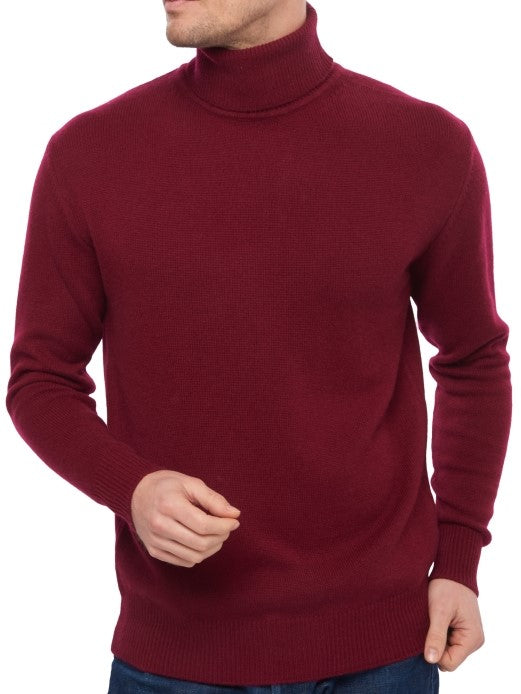 Balldiri 100% Kaschmir Herren Langarm Rollkragen Pullover 4-fädig - Balldiri & Windhound