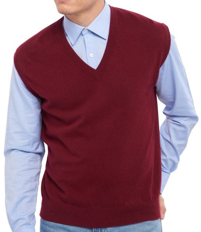 Balldiri 100% Kaschmir Herren Pullunder V-Ausschnitt 2-fädig - Balldiri & Windhound
