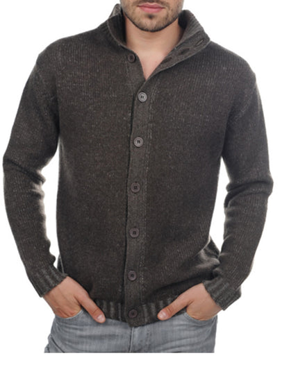 Balldiri 100% Kaschmir Herren Langarm Strickjacke mit Knöpfe 8-fädig - Balldiri & Windhound