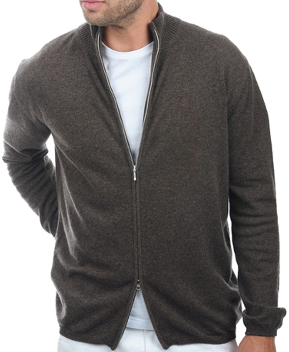 Balldiri 100% Kaschmir Herren Langarm Strickjacke 2-fädig - Balldiri & Windhound