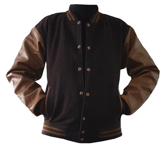 Windhound Collegejacke Retro 90er 80er mit Lederärmeln - Balldiri & Windhound