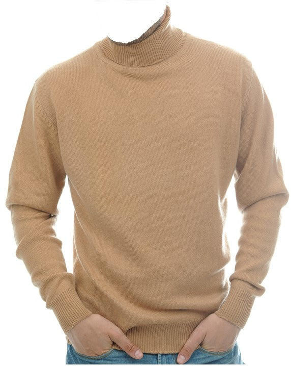 Balldiri 100% Kaschmir Herren Langarm Rollkragen Pullover 4-fädig - Balldiri & Windhound