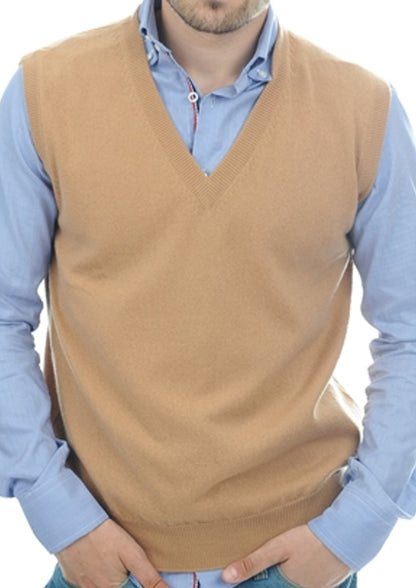 Balldiri 100% Kaschmir Herren Pullunder V-Ausschnitt 2-fädig - Balldiri & Windhound