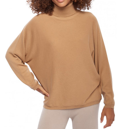 Balldiri 100% Kaschmir Damen Pullover Rollkragen Fledermausärmel 2-fädig - Balldiri & Windhound