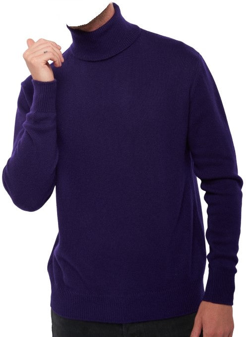 Balldiri 100% Kaschmir Herren Langarm Rollkragen Pullover 4-fädig - Balldiri & Windhound