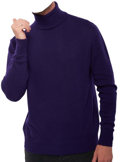 Balldiri 100% Kaschmir Herren Langarm Rollkragen Pullover 4-fädig - Balldiri & Windhound