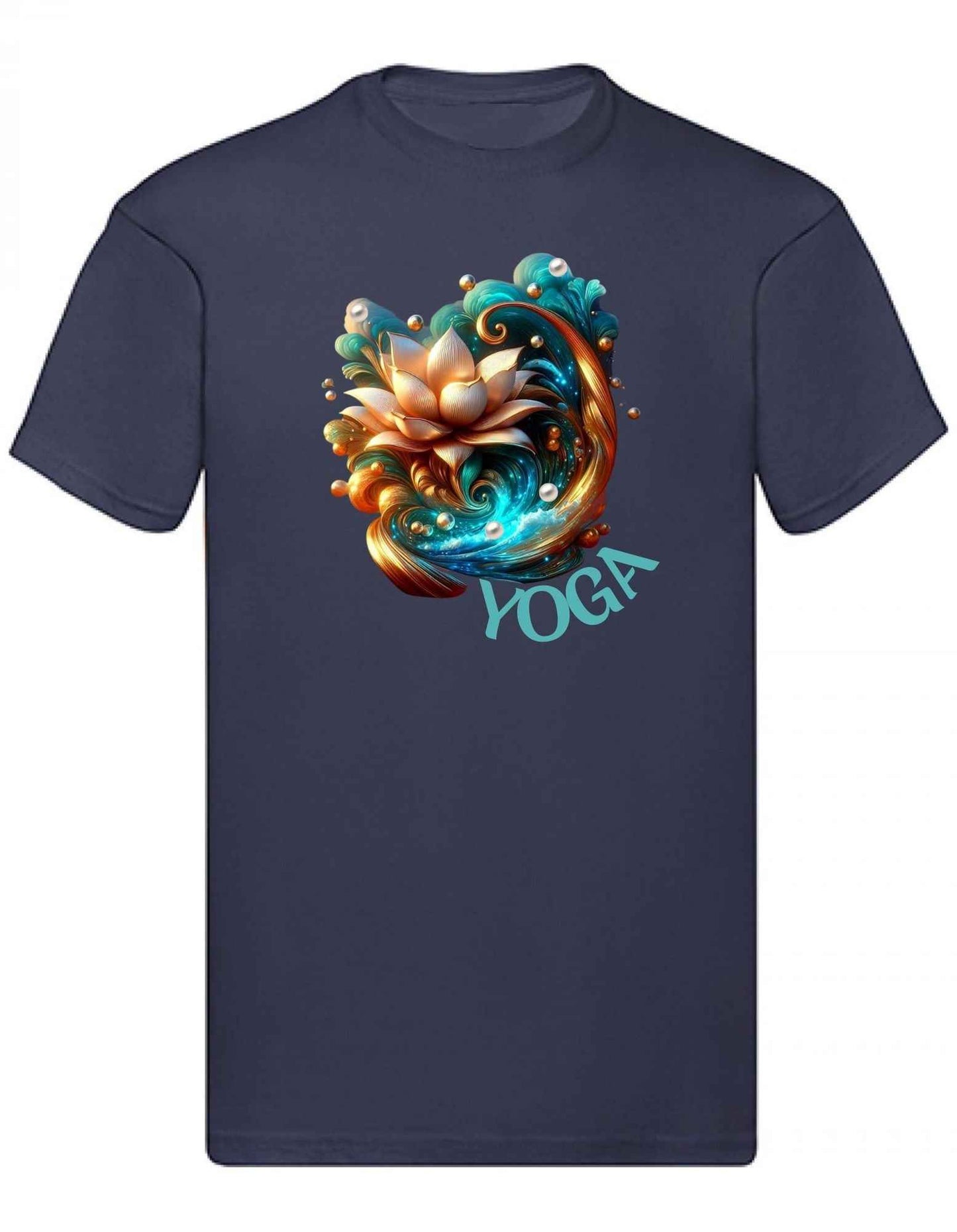 Balldiri T-Shirt Herren Yoga Lotusblume Wellness S bis 5XL