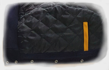 Windhound Collegejacke Retro 90er 80er mit Lederärmeln - Balldiri & Windhound