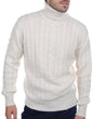 Balldiri 100% Kaschmir Herren Langarm Rollkragen Zopf Pullover 10-fädig - Balldiri & Windhound
