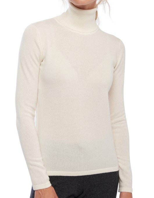 Balldiri 100% Kaschmir Damen Langarm Pullover Rollkragen o. Bündchen 2-fädig - Balldiri & Windhound