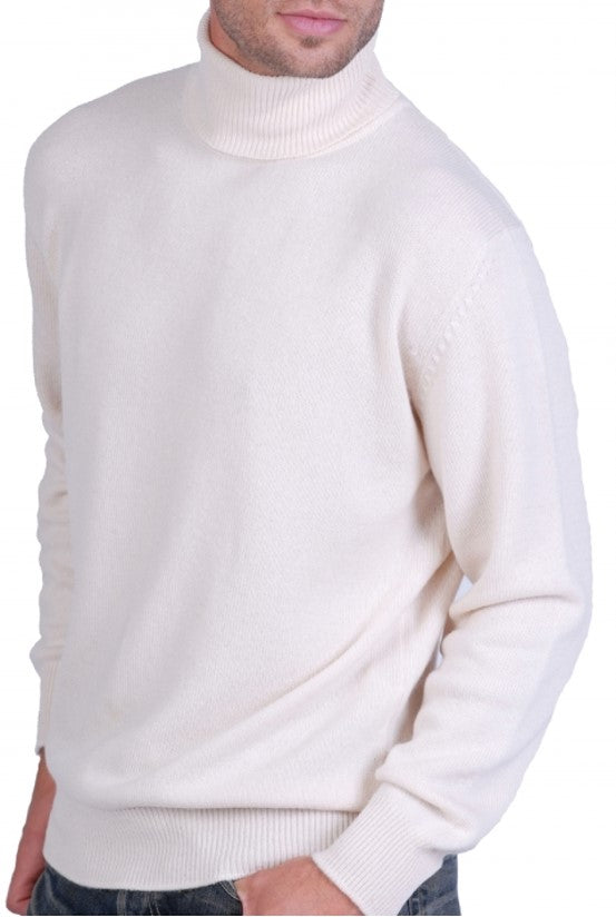 Balldiri 100% Kaschmir Herren Langarm Rollkragen Pullover 2-fädig - Balldiri & Windhound