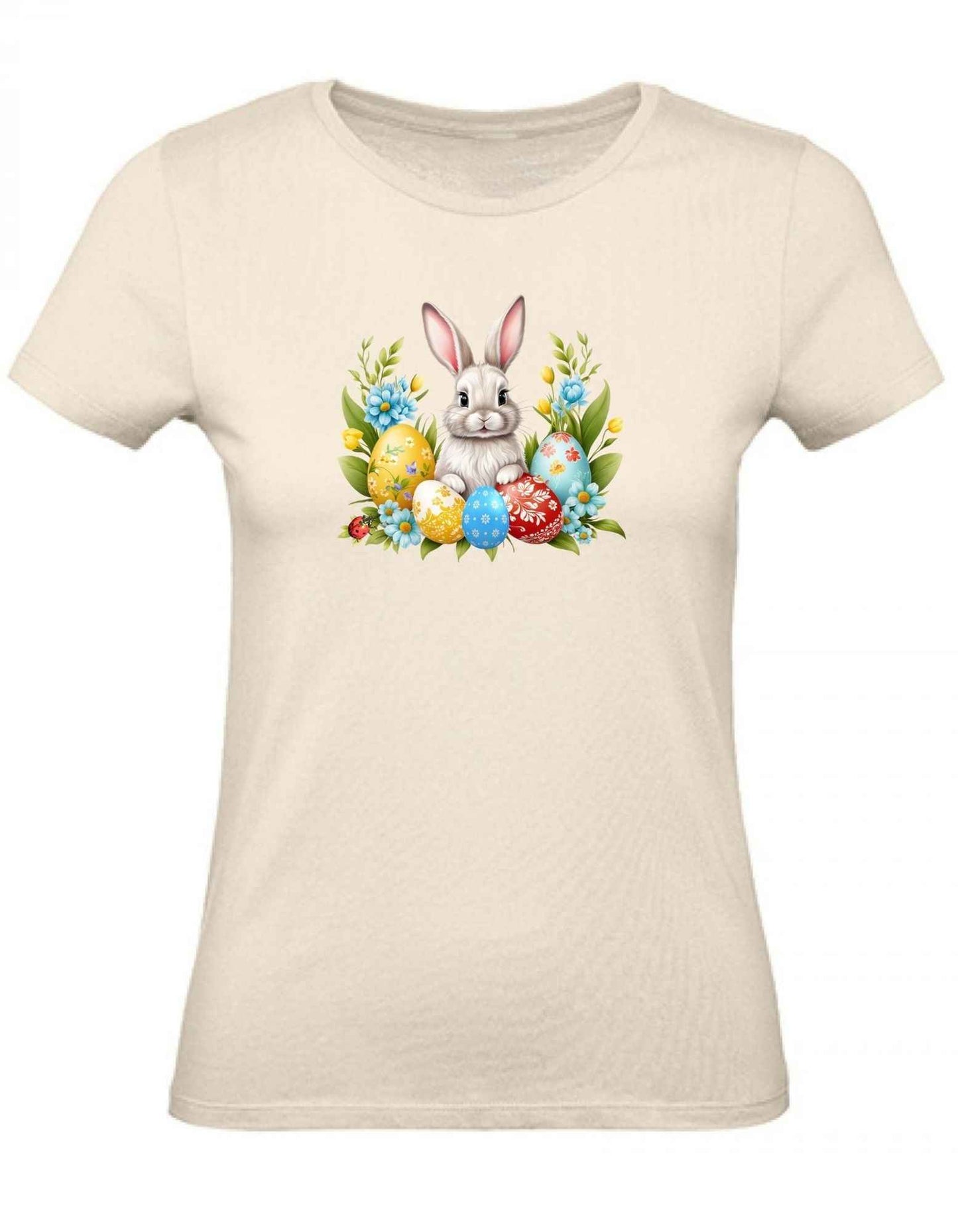 Balldiri T-Shirt Damen Ostern Nest mit Hase XS bis 2XL