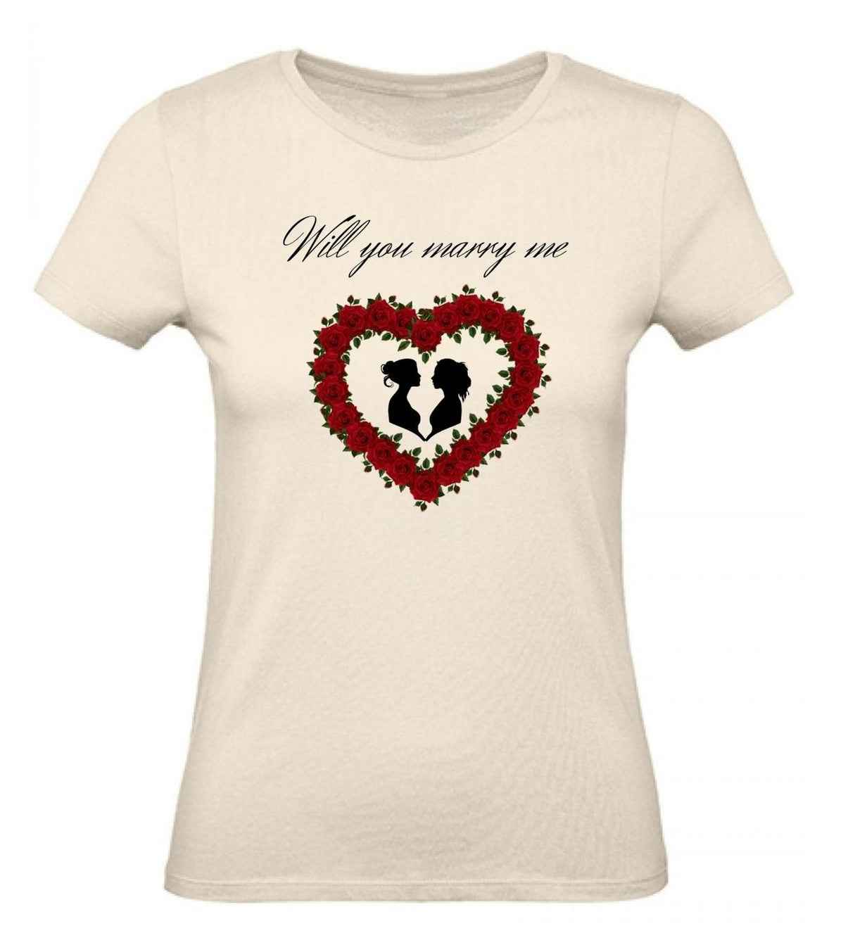 Balldiri T-Shirt Damen Heiratsantrag LGBTQ XS bis 2XL