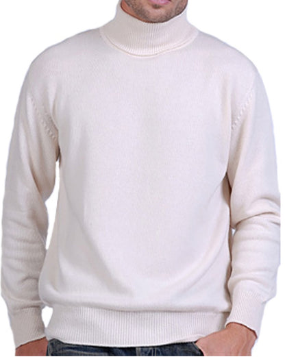 Balldiri 100% Kaschmir Herren Langarm Rollkragen Pullover 2-fädig - Balldiri & Windhound